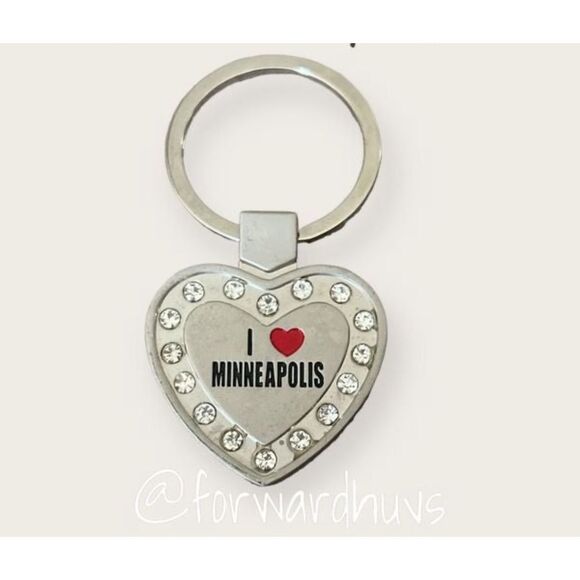 Bundle Sale 3 for $15 | Charming Keepsake | I Heart Minneapolis | Keychain - Picture 1 of 6